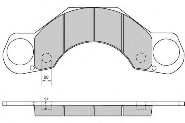 E.T.F. 12-5263 Brake Pad Set, disc brake